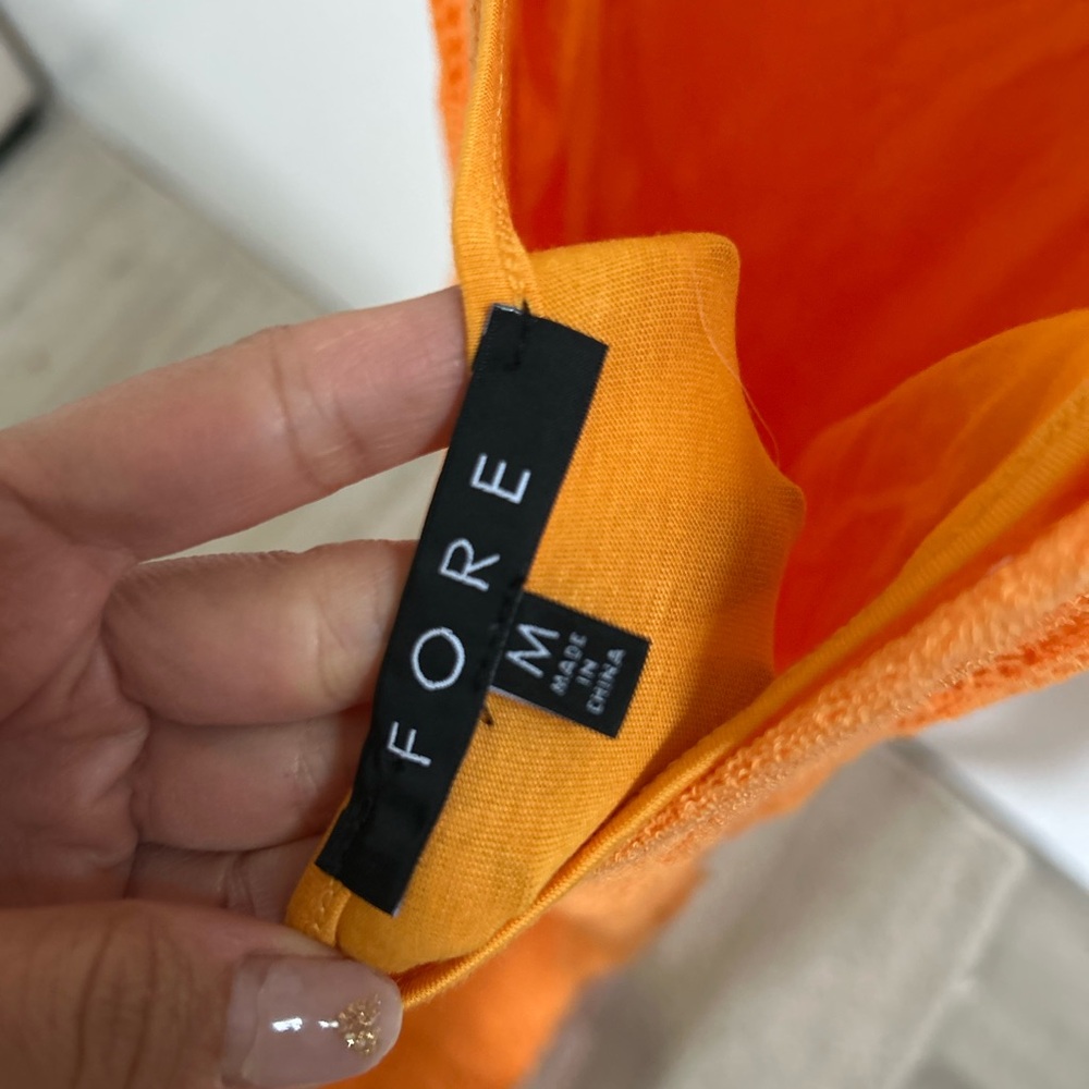 Vibrant Orange Knit Maxi Dress - Picture 2 of 5
